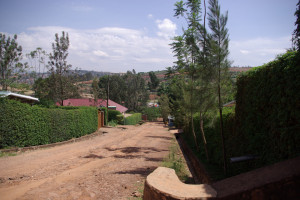 Blick die Straße runter