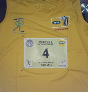 meine Startnummer für den Halbmarathon