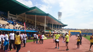 Stadionstimmung beim Finishing