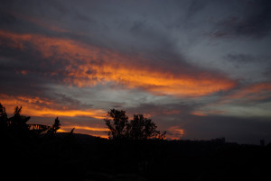 Sunset über Kigali