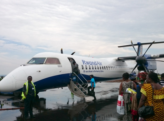 unser Flugzeug für den Flug nach Bukavu
