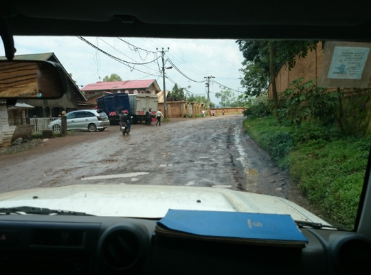 schlechte Straßen in Bukavu