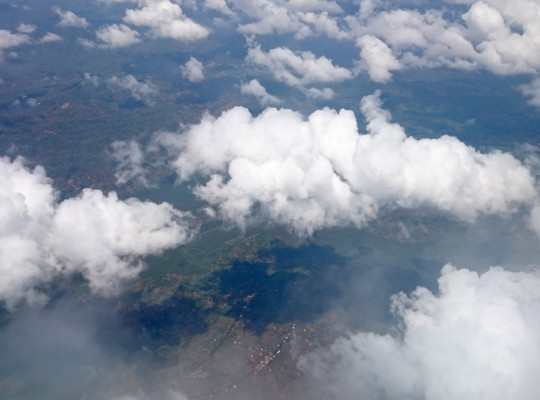 Ausblick auf dem Rückflug